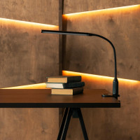 Светильник настольный светодиодный на струбцине TLD-572 Black/LED/500Lm/4500K/Dimmer Uniel UL-00008664