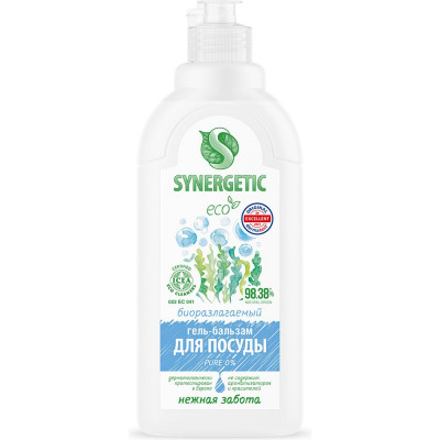 Гель-бальзам для мытья посуды SYNERGETIC Pure 0 0.5 л 103064