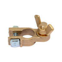 Клеммы АКБ в комплекте StartVOLT латунь, гайка-барашек 8мм SBT 002