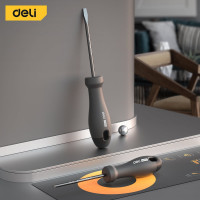 Набор отверток DELI Home Series Black HT1002 2 шт. (PH1x100, SL5x100, Cr-V, Soft Touch рукоятка, подарочная упаковка, эксклюзивный дизайн) 104594