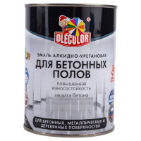 Алкидно-уретановая эмаль для бетонных полов OLECOLOR (белый; 0.9 кг) 4300002252