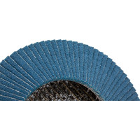 Круг лепестковый торцевой, угловой, цирконат 65% 125х22.2 мм, P-100 ABRAFORM AF-FLAP-CN-125-P100-ZR65