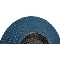 Круг лепестковый торцевой, угловой, цирконат 100% 125х22.2 мм, P-100 ABRAFORM AF-FLAP-CN-125-P100-ZR100