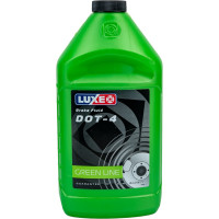 Тормозная жидкость LUXE dot-4, 910 г, зеленая канистра 638