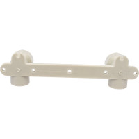 Двойной угольник ПОЛИТЭК настенный комплект, 20x1/2 с внутр.р. PPRC, серый 9600202012с