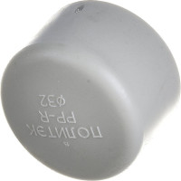 Заглушка ПОЛИТЭК 32 PPRC, серый 9000001032с