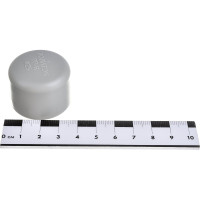 Заглушка ПОЛИТЭК 25 PPRC, серый 9000001025с