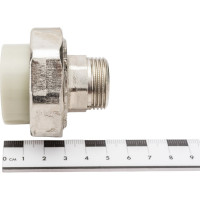 Разъемная муфта Политэк с наруж.рез. 32x3/4 PPRC, серый 9800003234с