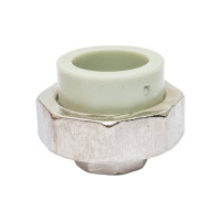 Разъемная муфта Политэк с внутр.рез. 25x1/2 PPRC, серый 9801002512с