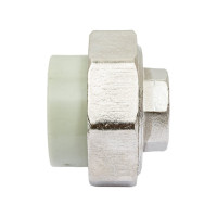 Разъемная муфта Политэк с внутр.рез. 25x1/2 PPRC, серый 9801002512с