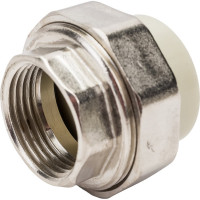 Разъемная муфта Политэк с внутр.рез. 32x1 PPRC, серый 9801003201с