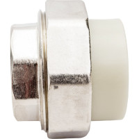 Разъемная муфта Политэк с внутр.рез. 32x1 PPRC, серый 9801003201с