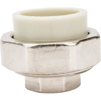 Разъемная муфта Политэк с внутр.рез. 32x3/4 PPRC, серый 9801003234с