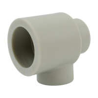 Переходной тройник ПОЛИТЭК 32/20/20 PPRC серый 9300322020С