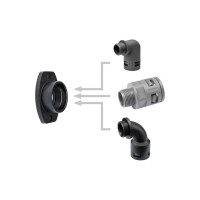 Муфта для гофрированных труб WEYER WQF2-M25B - адаптер, внутр. M25x1.5 WE2100600