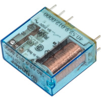Миниатюрное реле Finder 2 перекидных контакта 8А, = 12В DC, 405290120000
