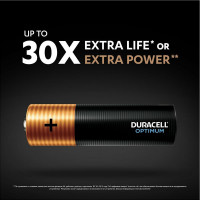 Батарейки Duracell Optimum щелочные, размера АА, 8 шт., Б0056024