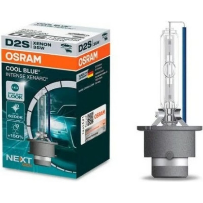Автолампа Osram D2S, 35 Вт, P32d-2, XENON COOL BLUE INTENSE, 6200 K, 85 В 66240CBN