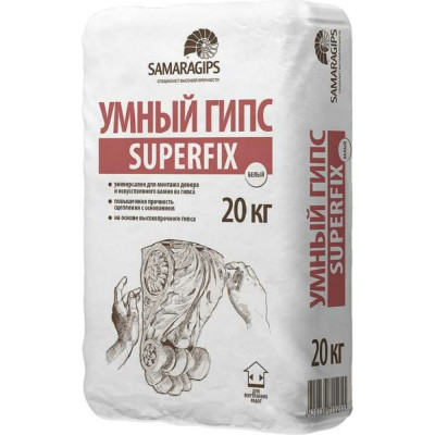 Умный гипс для монтажа искусственного камня из гипса Samaragips SUPERFIX STD_MSK_00019