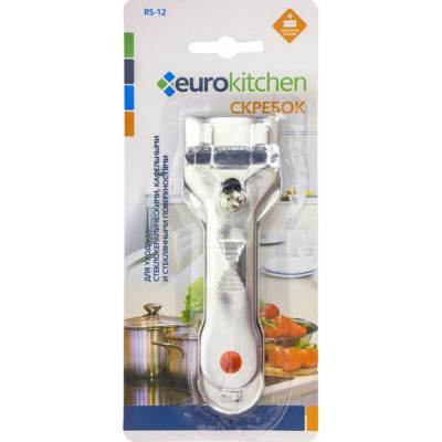 Eurokitchen Скребок для чистки стеклокерамики, цвет серебристый, 1 шт., бренд: , арт. RS-12