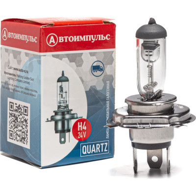 Галогенная автолампа Autoimpuls QUARTZ H4 12-100/90 (43ц)