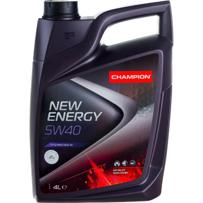 Синтетическое моторное масло CHAMPION NEW ENERGY 5W40, SN/CF, A3/B4-12 8211751