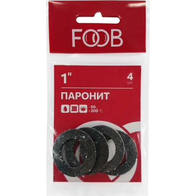 FOOB Набор прокладок из паронита,размер 1, 4 шт. F20.51.4 00-00002552