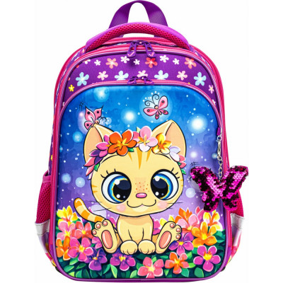 Ранец BRAUBERG QUADRO Charming kitten 270602