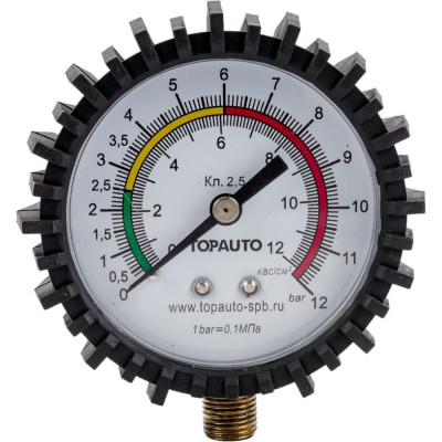TopAuto Манометр для пистолета накачки, резьба М11х1 в кор. 14411