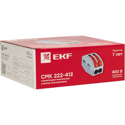 Строительно-монтажная клемма EKF PROxima СМК 222-412 plc-smk-412