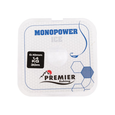 Premier Fishing Леска MONOPOWER ICE 0,10mm/30m Clear Nylon PR-MI-T-010-30 280968