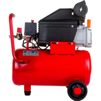 Поршневой компрессор Сорокин 8атм, 1,5кВт, 220В, 200 л/мин, горизонтальный ресивер 24л 13.1