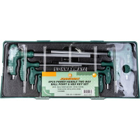 Комплект угловых двусторонних шестигранников Jonnesway H10MB08ST