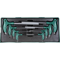 Комплект угловых двусторонних шестигранников Jonnesway H10MB08ST