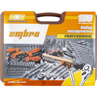 Универсальный набор инструмента Ombra OMT150S/OMT150S18 1/2"DR, 3/8"и 1/4"DR, 150 пр. 55370 055370