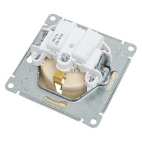 Розетка с заземлением и с защитными шторками, бежевая WESSEN 59 Systeme Electric RS16-152-2-86