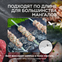 Набор шампуров малых в блистере (6 шт.) FORESTER RZ-450SB