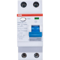 Выключатель дифференциального тока ABB 2п 63A 30mA тип AC F202 2CSF202001R1630