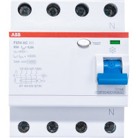 Выключатель дифференциального тока ABB 2CSF204001R3630 F204 4п AC 63A 300mA