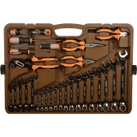 Универсальный набор инструмента Ombra OMT141S 1/4"DR, 3/8"и 1/4"DR, 141предмет. 55462 055462