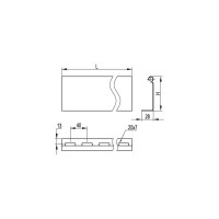 Перегородка для лотка DKC SEP H50 L3000 дл.3м 36480DIY