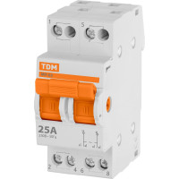 Модульный трехпозиционный переключатель TDM ELECTRIC МП-63 2P 25А SQ0224-0014