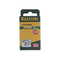 Скобы для степлера KRAFTOOL тип 140 (G/11/57) , калибр 20GA, 8мм, 1000шт 31680-08
