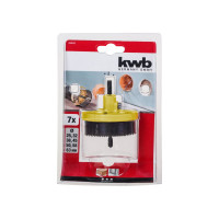 Коронка пильная наборная (7 шт; 25, 32, 38, 45, 50, 58, 63 мм; глубина 18 мм) KWB 5990-00