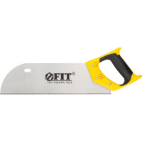 Ножовка по фанере с запилом, черно-желтая ручка, 350 мм, 12 TPI 41284