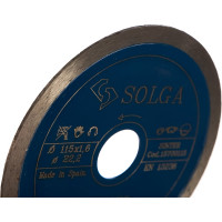 Диск алмазный сплошной (115х22,2 мм) CERAMICS MARBLE Solga Diamant 15700115