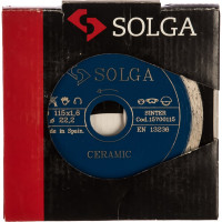 Диск алмазный сплошной (115х22,2 мм) CERAMICS MARBLE Solga Diamant 15700115