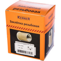 Заклепка с внутренней резьбой уменьшенный бортик Kenner Белый цинк м6х1,0х16 500шт зру6