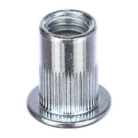 Заклепка с внутренней резьбой цилиндрический бортик Kenner Белый цинк м10х1,5х21 180шт зрц10