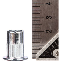 Заклепка с внутренней резьбой цилиндрический бортик Kenner Белый цинк м10х1,5х21 180шт зрц10